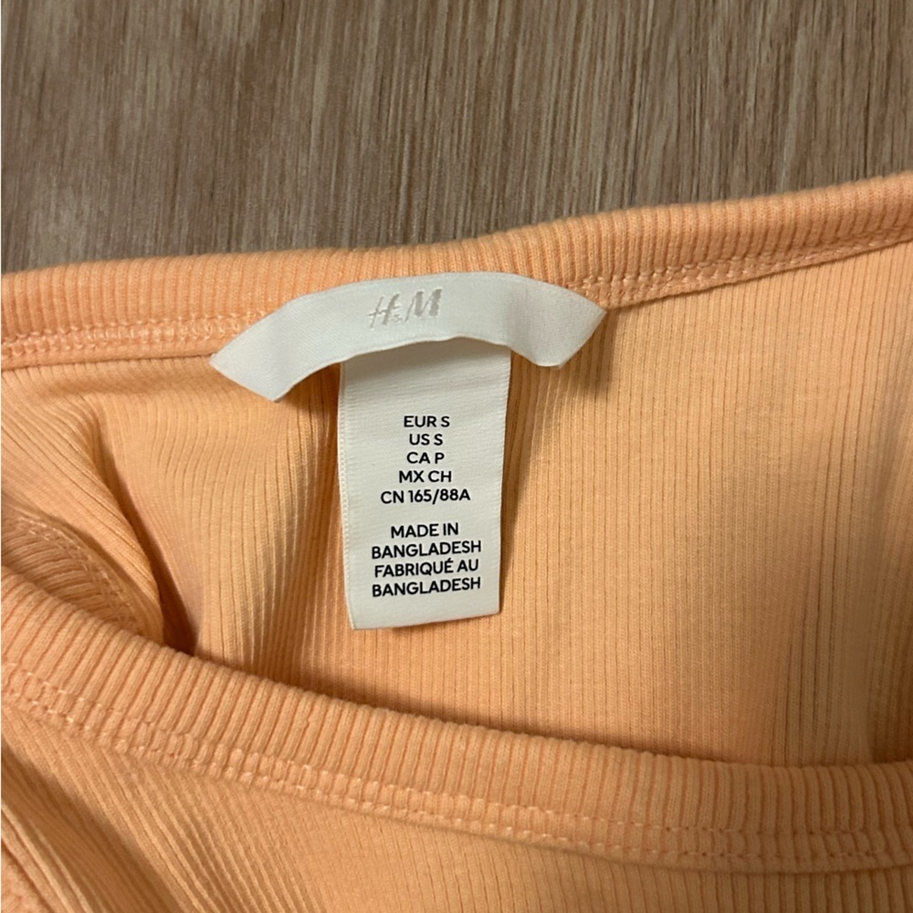 H&M Orange Ribbed Tank Top - Picture 3 of 3